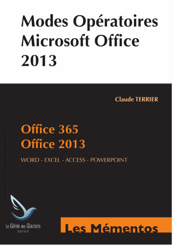 Modes opératoires Microsoft Office 2013