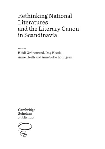 Rethinking National Literatures and the Literary Canon in Scandinavia