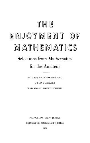 The enjoyment of mathematics