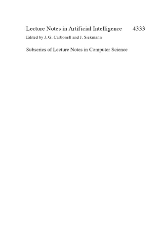 Practical Aspects of Knowledge Management: 6th International Conference, PAKM 2006, Vienna, Austria, November 30 - December1, 2006. Proceedings