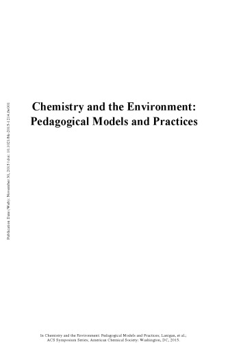 Chemistry and the environment : pedagogical models and practices