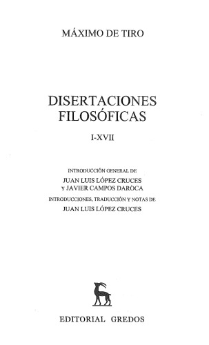 Disertaciones filosóficas