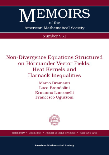 Non-divergence equations structured on Hörmander vector fields : heat kernels and Harnack inequalities