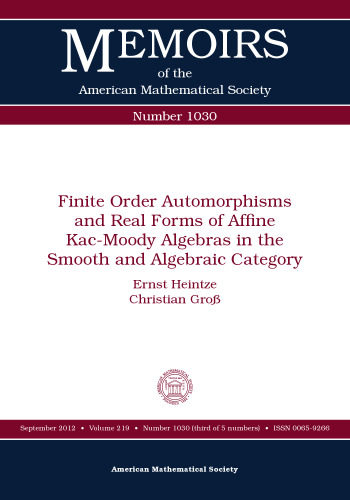 Finite Order Automorphisms and Real Forms of Affine Kac-Moody Algebras in the Smooth and Algebraic Category