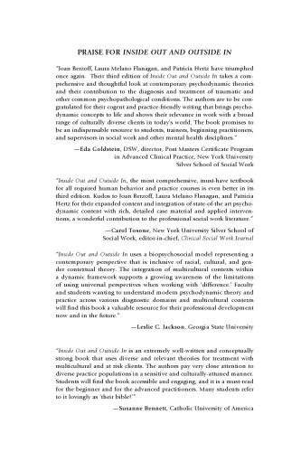 Inside out and outside in : psychodynamic clinical theory and psychopathology in contemporary multicultural contexts