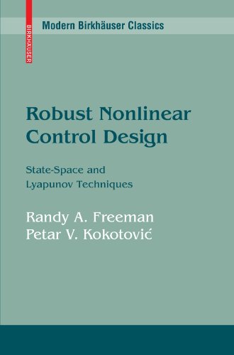 Robust nonlinear control design: State-space and Lyapunov techniques