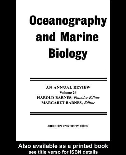 Oceanography and marine biology. : volume 26 an annual review