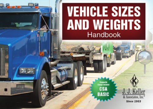 Vehicle sizes and weights handbook