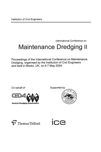 2nd International Conference on Maintenance Dredging