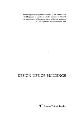 Design life of buildings : proceedings of a symposium