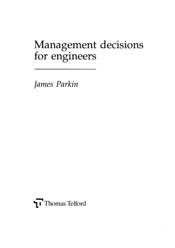 Management Decisions for Engineers