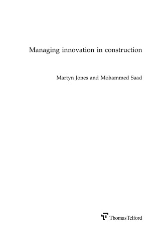 Managing in Construction Supply Chains and Markets