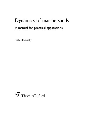 Dynamics of marine sands : a manual for practical applications