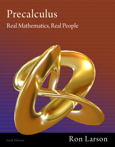 Precalculus: Real Mathematics, Real People