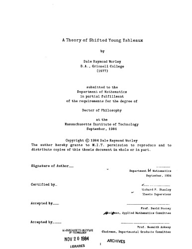 A theory of shifted Young tableaux