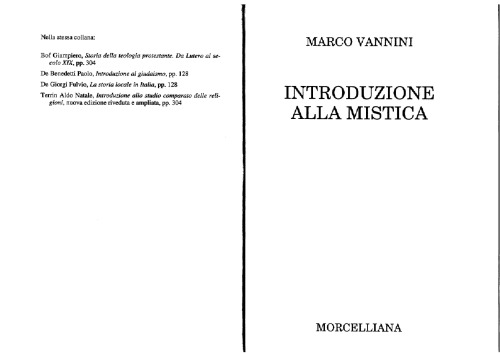 Introduzione alla mistica