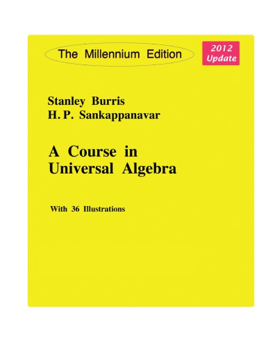 A Course in Universal Algebra