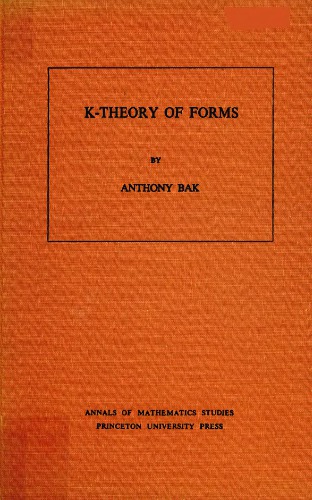 K-Theory of Forms