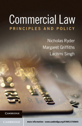 Commercial Law: Principles and Policy