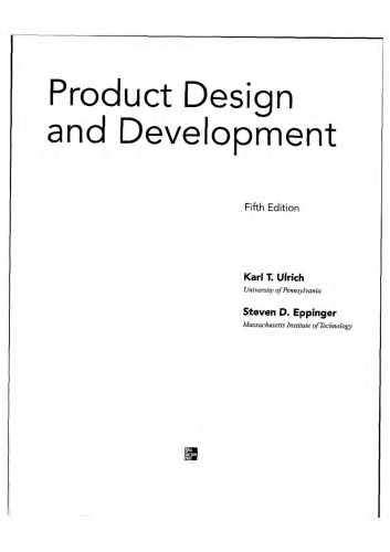 Product Design and Development