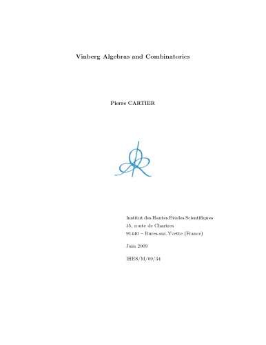 Vinberg Algebras and Combinatorics