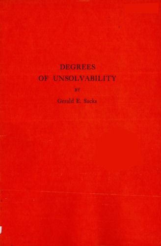 Degrees of unsolvability.