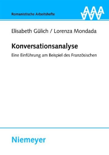 Konversationsanalyse: Eine Einführung am Beispiel des Französischen