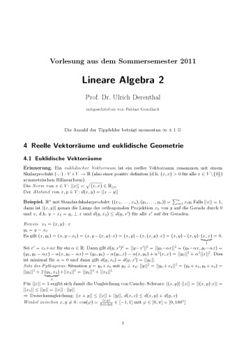 Lineare Algebra 2 [Lecture notes]