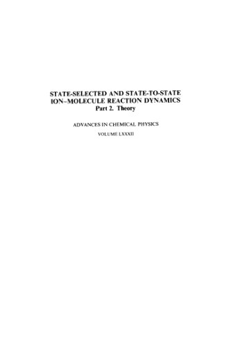 State-Selected and State-to-State Ion-Molecule Reaction Dynamics. P. 2. Theory