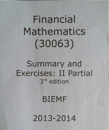 Applied math. Part 2: Financials