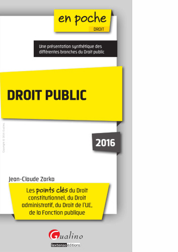 Droit public 2016