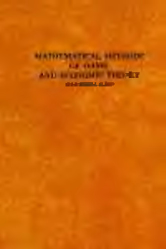 Mathematical methods of game and economic theory