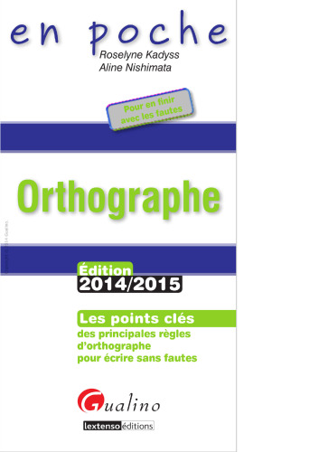 Orthographe 2014-2015