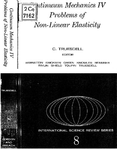 Continuum mechanics IV: Problems of non-linear elasticity