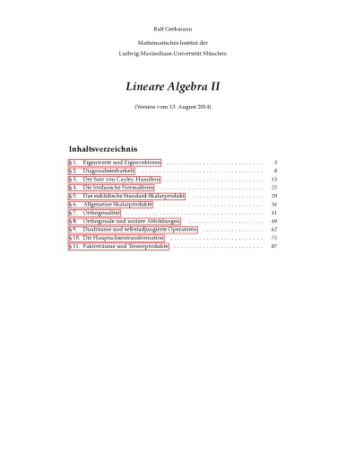 Lineare Algebra II