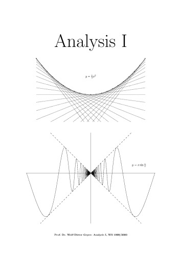 Analysis I (Wintersemester 1999/2000)