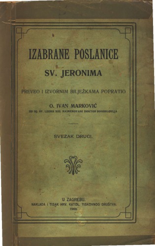 Izabrane poslanice sv. Jeronima 2. svezak