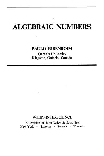 Algebraic numbers