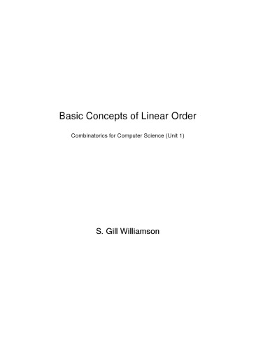 Seminar in Algorithmic Combinatorics: Selected Units [lecture notes]