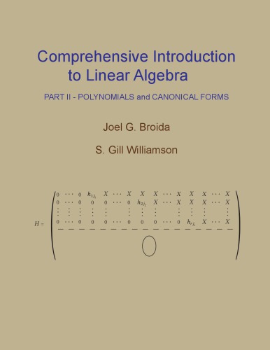 Comprehensive Introduction to Linear Algebra, Part II