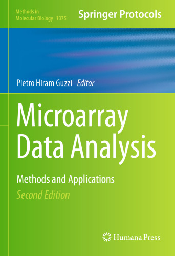 Microarray Data Analysis: Methods and Applications