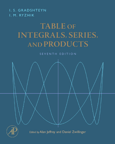 Table of integrals, series and products