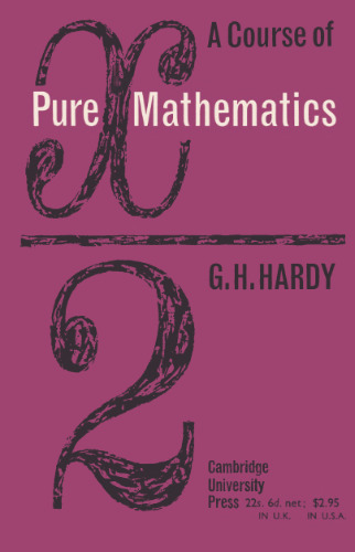 A course of pure mathematics