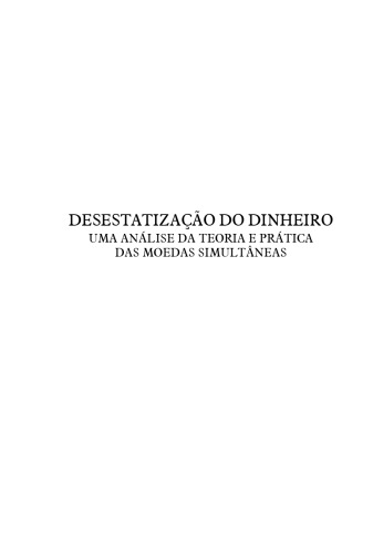 Desestatização do Dinheiro