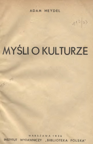 Myśli o kulturze