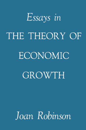 Essays in the Theory of Economic Growth