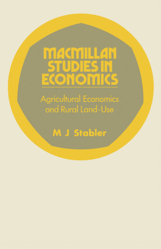 Agricultural Economics and Rural Land-use