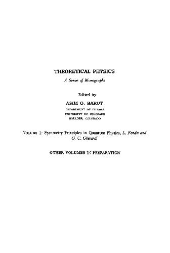 Symmetry principles in quantum physics