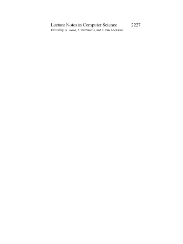 Applied Algebra, Algebraic Algorithms and Error-Correcting Codes: 14th International Symposium, AAECC-14 Melbourne, Australia, November 26–30, 2001 Proceedings