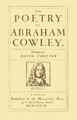 The Poetry of Abraham Cowley